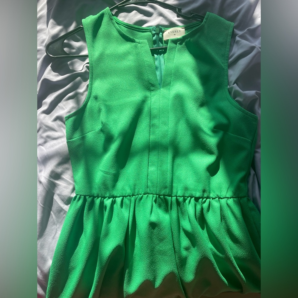 Every brand, tween or young adult dress medium, green, original price unknown.